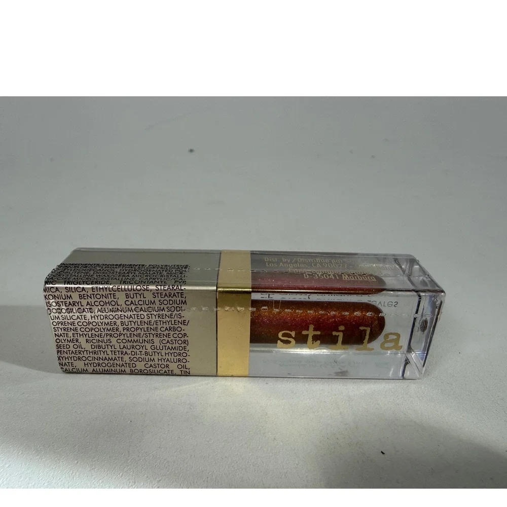 Stila Lip Gloss Beauty Boss‎ Elevator Pitch Duo-Chrome Shimmer Mini Travel New